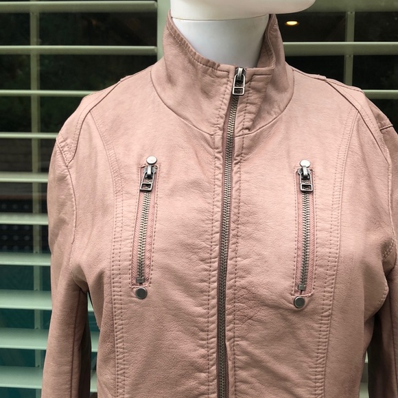 Vintage Arden B. Mauve Leather Jacket SzSm - Picture 3 of 12